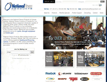 Tablet Screenshot of nationalfitnessproducts.com